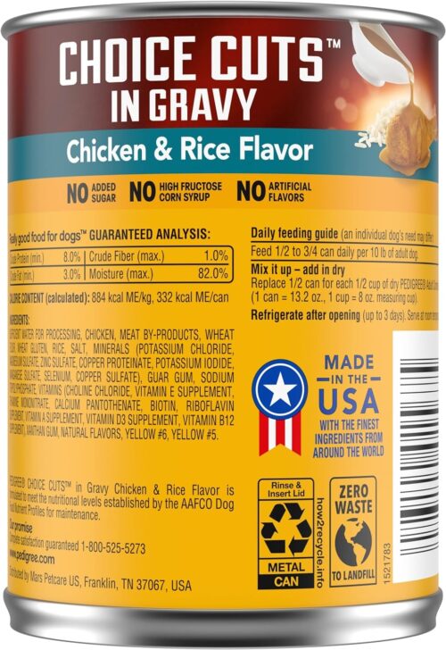 PEDIGREE CHOICE CUTS IN GRAVY Adult Canned Soft Wet Dog Food Variety Pack, with Beef and Country Stew, 13.2 oz. Cans (Pack of 12) - Image 38
