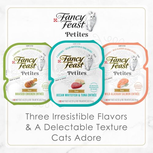 Purina Fancy Feast Seafood Classic Pate Collection Grain Free Wet Cat Food Variety Pack - (Pack of 30) 3 oz. Cans - Image 39