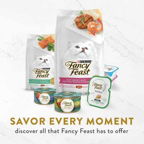 Purina Fancy Feast Seafood Classic Pate Collection Grain Free Wet Cat Food Variety Pack - (Pack of 30) 3 oz. Cans - Image 51