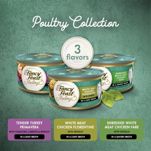 Purina Fancy Feast Seafood Classic Pate Collection Grain Free Wet Cat Food Variety Pack - (Pack of 30) 3 oz. Cans - Image 61