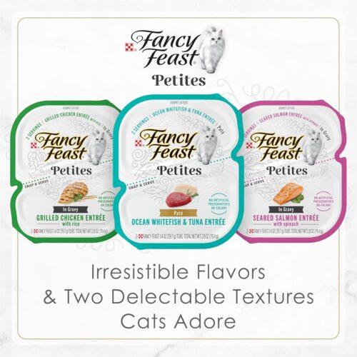 Purina Fancy Feast Seafood Classic Pate Collection Grain Free Wet Cat Food Variety Pack - (Pack of 30) 3 oz. Cans - Image 74