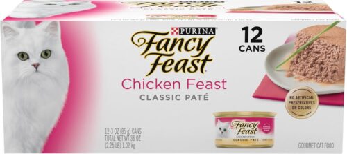 Purina Fancy Feast Seafood Classic Pate Collection Grain Free Wet Cat Food Variety Pack - (Pack of 30) 3 oz. Cans - Image 110