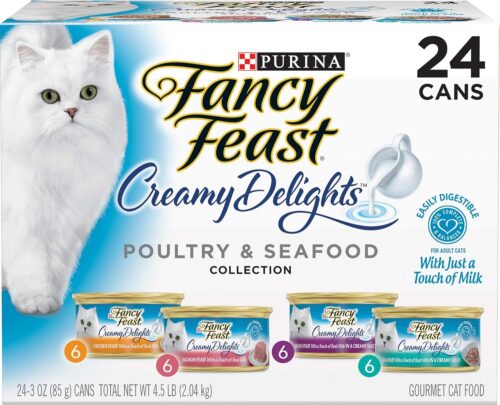 Purina Fancy Feast Seafood Classic Pate Collection Grain Free Wet Cat Food Variety Pack - (Pack of 30) 3 oz. Cans - Image 123