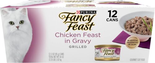 Purina Fancy Feast Seafood Classic Pate Collection Grain Free Wet Cat Food Variety Pack - (Pack of 30) 3 oz. Cans - Image 253