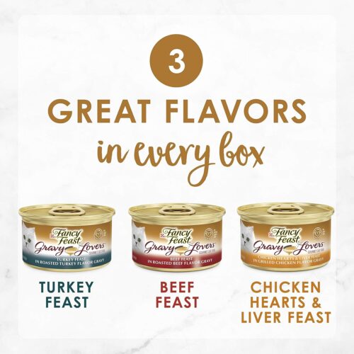 Purina Fancy Feast Seafood Classic Pate Collection Grain Free Wet Cat Food Variety Pack - (Pack of 30) 3 oz. Cans - Image 273