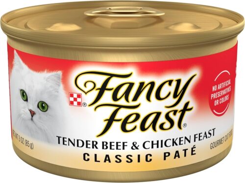 Purina Fancy Feast Seafood Classic Pate Collection Grain Free Wet Cat Food Variety Pack - (Pack of 30) 3 oz. Cans - Image 343