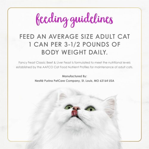 Fancy Feast Poultry and Beef Feast Classic Pate Collection Grain Free Wet Cat Food Variety Pack - (Pack of 30) 3 oz. Cans - Image 18