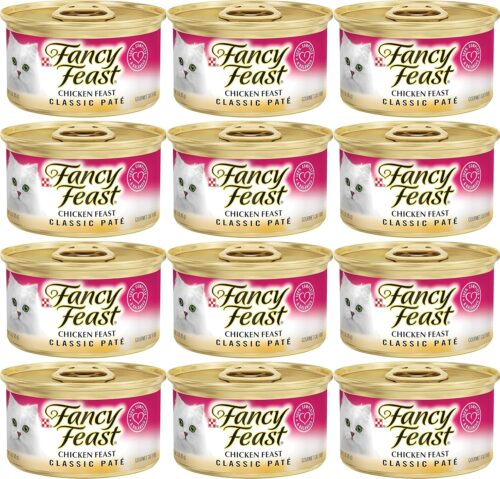 Fancy Feast Poultry and Beef Feast Classic Pate Collection Grain Free Wet Cat Food Variety Pack - (Pack of 30) 3 oz. Cans - Image 84