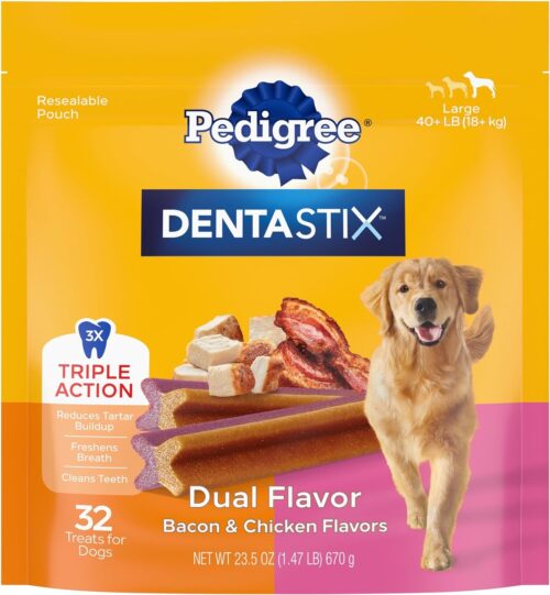 PEDIGREE DENTASTIX Large Dog Dental Care Treats Original, Beef & Fresh Variety Pack, 2.73 lb.Pack (51 Treats) - Image 28