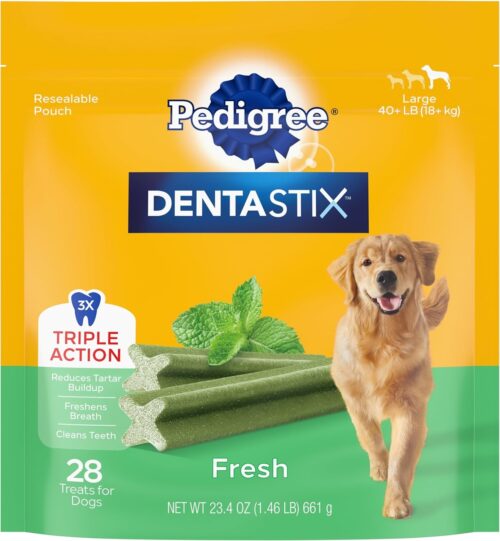 PEDIGREE DENTASTIX Large Dog Dental Care Treats Original, Beef & Fresh Variety Pack, 2.73 lb.Pack (51 Treats) - Image 36