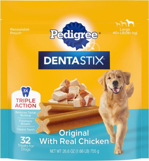 PEDIGREE DENTASTIX Large Dog Dental Care Treats Original, Beef & Fresh Variety Pack, 2.73 lb.Pack (51 Treats) - Image 62