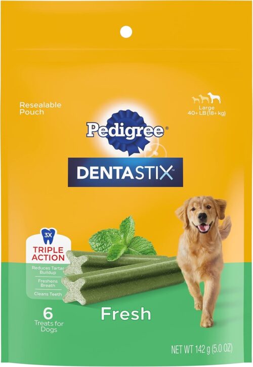 PEDIGREE DENTASTIX Large Dog Dental Care Treats Original, Beef & Fresh Variety Pack, 2.73 lb.Pack (51 Treats) - Image 81