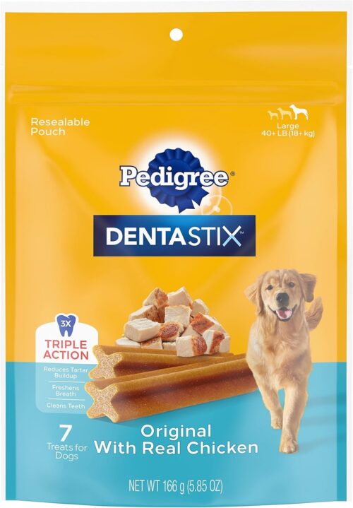 PEDIGREE DENTASTIX Large Dog Dental Care Treats Original, Beef & Fresh Variety Pack, 2.73 lb.Pack (51 Treats) - Image 91