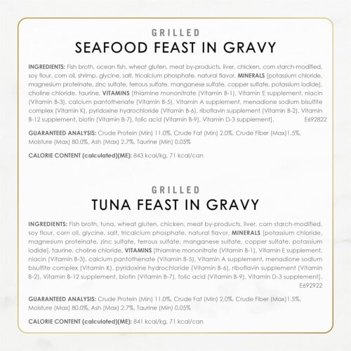 Purina Fancy Feast Grilled Wet Cat Food Seafood Collection in Wet Cat Food Variety Pack - (Pack of 24) 3 oz. Cans - Image 6