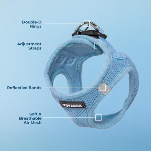 Best Pet Supplies Voyager Step-in Air Dog Harness - All Weather Mesh, Reflective, No Pull Harness for Small, Medium Dogs, Cats - Secure with Hook & Loop Fastener, Buckle, Double D-Rings - Fuchsia, S - Image 26