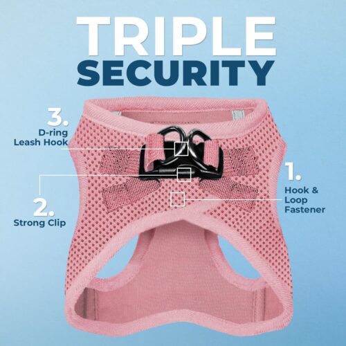 Best Pet Supplies Voyager Step-in Air Dog Harness - All Weather Mesh, Reflective, No Pull Harness for Small, Medium Dogs, Cats - Secure with Hook & Loop Fastener, Buckle, Double D-Rings - Fuchsia, S - Image 95