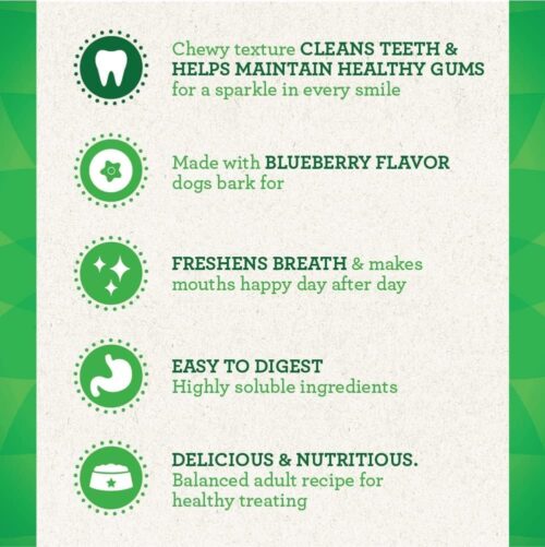 Greenies Original Teenie Natural Dental Care Dog Treats, 12 oz. Pouch (43 Treats) - Image 29