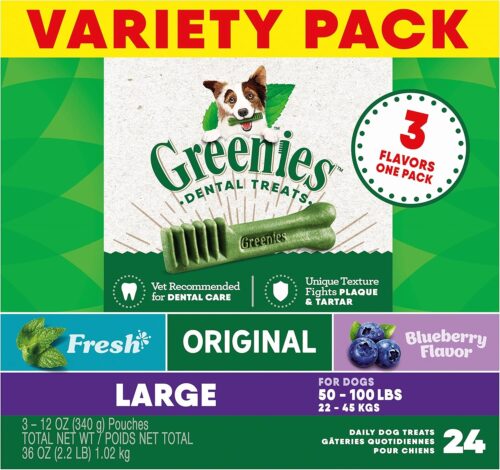 Greenies Original Teenie Natural Dental Care Dog Treats, 12 oz. Pouch (43 Treats) - Image 58