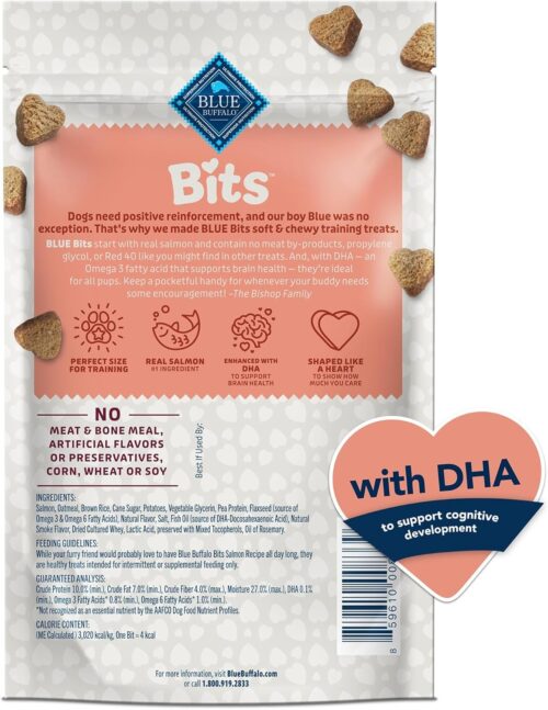 Blue Buffalo Bits Soft Dog Treats for Training, Made With Natural Ingredients & Enhanced with DHA, Chicken Recipe, 19-oz Bag - Image 31
