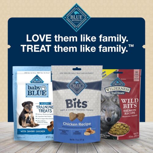 Blue Buffalo Bits Soft Dog Treats for Training, Made With Natural Ingredients & Enhanced with DHA, Chicken Recipe, 19-oz Bag - Image 54