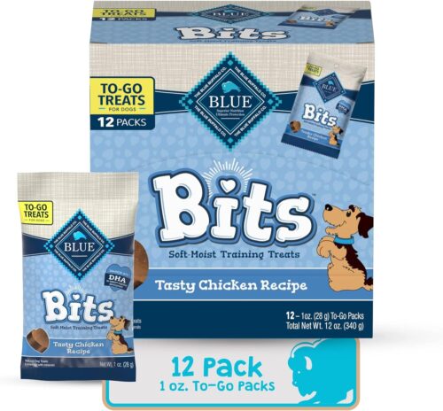 Blue Buffalo Bits Soft Dog Treats for Training, Made With Natural Ingredients & Enhanced with DHA, Chicken Recipe, 19-oz Bag - Image 64