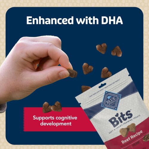 Blue Buffalo Bits Soft Dog Treats for Training, Made With Natural Ingredients & Enhanced with DHA, Chicken Recipe, 19-oz Bag - Image 78