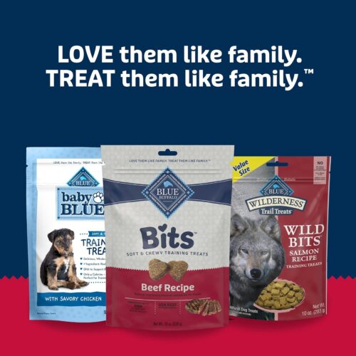 Blue Buffalo Bits Soft Dog Treats for Training, Made With Natural Ingredients & Enhanced with DHA, Chicken Recipe, 19-oz Bag - Image 81