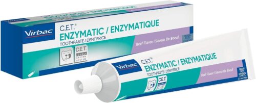 Virbac C.E.T. Enzymatic Toothpaste Eliminates Bad Breath by Removing Plaque and Tartar Buildup Best Pet Dental Care Toothpaste Vanilla Mint Flavor 2.5 Oz Tube - Image 13