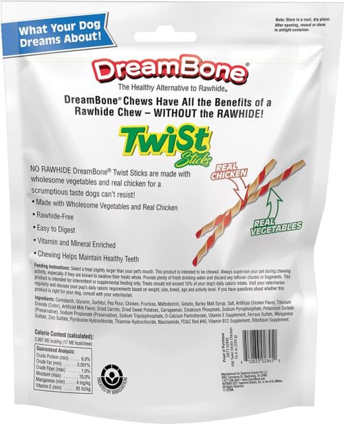 DreamBone Twist Sticks, Made With Real Chicken, Rawhide-Free Chews for Dogs, 50 Count - Image 13
