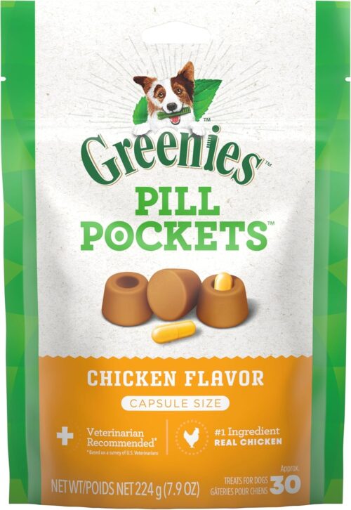 Greenies Pill Pockets Large Size Soft Dog Treats for Capsules, Chicken Flavor, Made with Natural Ingredients Plus Minerals & Trace Nutrients, 15.8 oz. (60 Count, Pack of 1) - Image 9