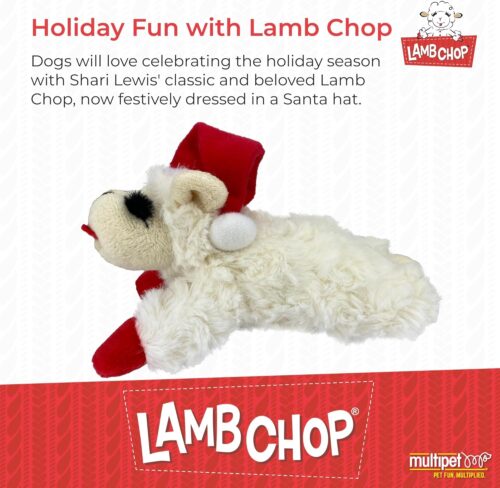 Multipet Lamb Chop Dog Plush Toy - Squeaky Toy for All Dogs - Extra Soft Plush - Stuffed Animal Dog Toy for Cuddling & Playing - Cute Pet Toy (6", Cream) - Image 74