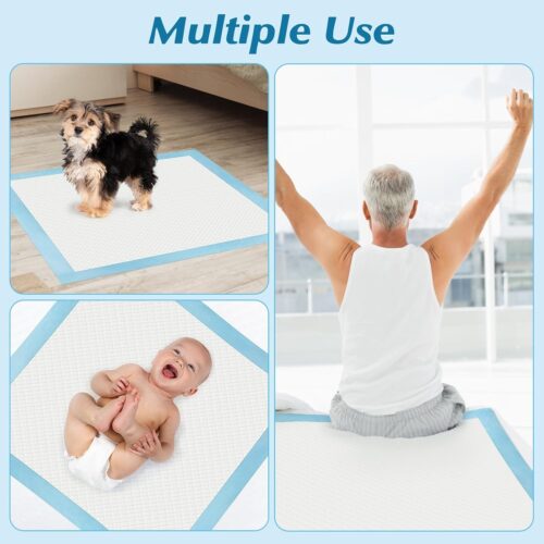 50 Count 30” x 36” Super Absorbency Disposable Underpads, Leakproof Quick Drying, Baby Puppy & Adults Bed Pads Disposable Adults, Dog Pee Pads Extra Large, XXL Incontinence Pads - Image 13