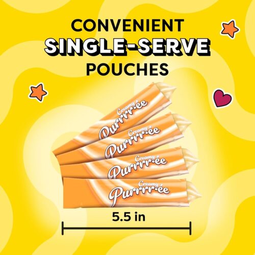 Temptations Creamy Puree with Chicken, Salmon, and Tuna Variety Pack of Lickable, Squeezable Cat Treats, 0.425 Oz Pouches, 24 Count - Image 44