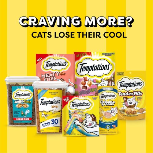 Temptations Creamy Puree with Chicken, Salmon, and Tuna Variety Pack of Lickable, Squeezable Cat Treats, 0.425 Oz Pouches, 24 Count - Image 45