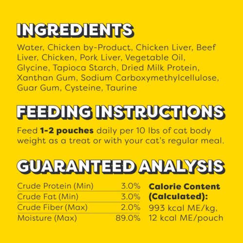 Temptations Creamy Puree with Chicken, Salmon, and Tuna Variety Pack of Lickable, Squeezable Cat Treats, 0.425 Oz Pouches, 24 Count - Image 92
