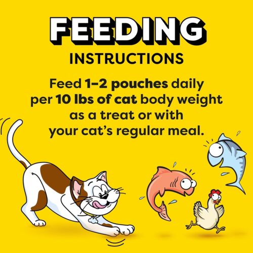Temptations Creamy Puree with Chicken, Salmon, and Tuna Variety Pack of Lickable, Squeezable Cat Treats, 0.425 Oz Pouches, 24 Count - Image 111