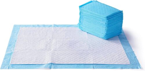 Amazon Basics Dog and Puppy Pee Pads with Leak-Proof Quick-Dry Design for Potty Training, Standard Absorbency, Regular Size, 22 x 22 Inches, Pack of 100, Blue & White - Image 12
