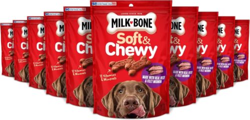 Milk-Bone Soft & Chewy Dog Treats, Beef & Filet Mignon Recipe, 25 Ounce - Image 73