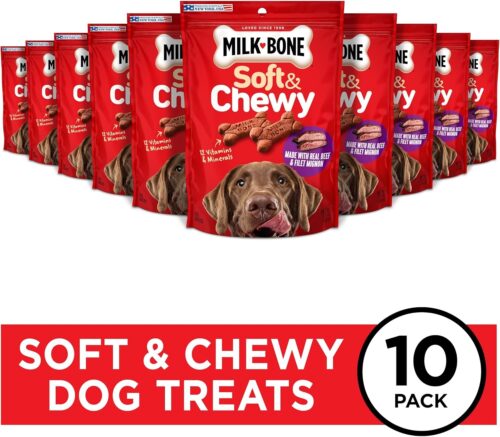 Milk-Bone Soft & Chewy Dog Treats, Beef & Filet Mignon Recipe, 25 Ounce - Image 74