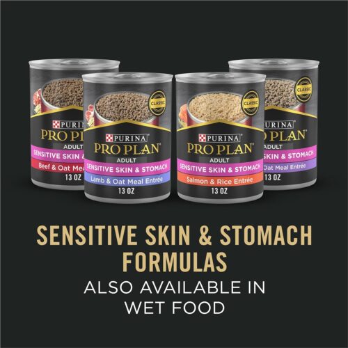 Purina Pro Plan Sensitive Skin and Stomach Dog Food Dry, Adult Salmon & Rice Formula, Digestive Health - 30 lb. Bag - Image 7