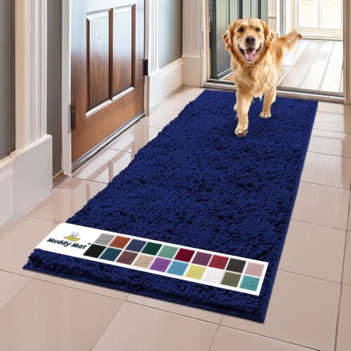 Muddy Mat® Shown on TV – Super Absorbent Microfiber Dog Door Mat for Muddy Paws, Non-Slip Washable Pet Rug, Quick Dry Chenille Entryway Carpet, Machine Washable Indoor Outdoor mat, Grey 30"x19" - Image 155