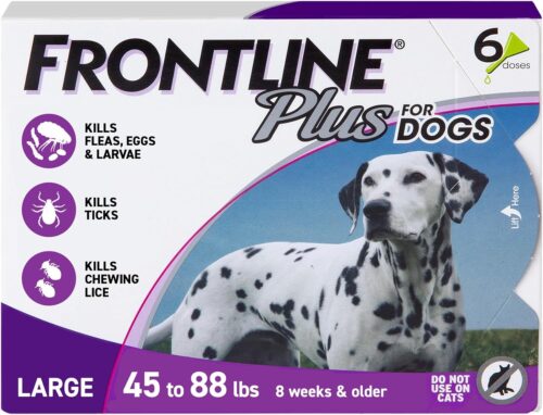 FRONTLINE Plus Flea and Tick Treatment for Large Dogs Up to 45 to 88 lbs. 3 Treatments - Image 9