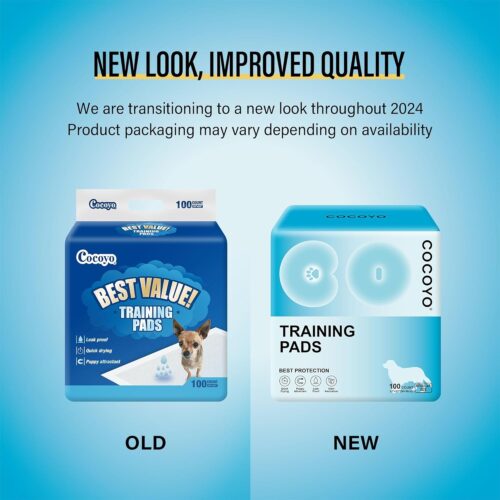 COCOYO Best Value 22"x22" Dog Training Pads 50 Count | Dog Pee Pads | Super Absorbent Puppy Pads,White - Image 3