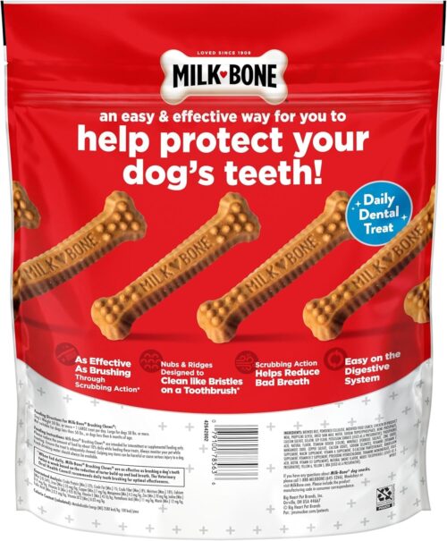 Milk-Bone Brushing Chews Daily Dental Dog Treats, Chicken Flavor, Large, 25 Count - Image 4