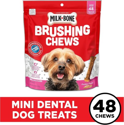 Milk-Bone Brushing Chews Daily Dental Dog Treats, Chicken Flavor, Large, 25 Count - Image 10