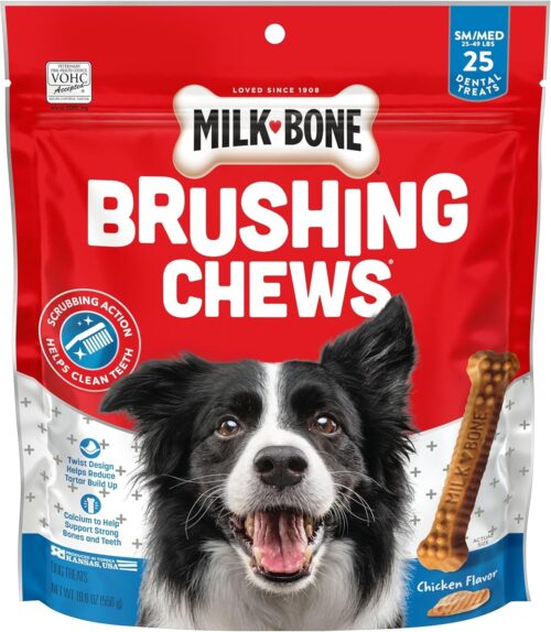 Milk-Bone Brushing Chews Daily Dental Dog Treats, Chicken Flavor, Large, 25 Count - Image 17