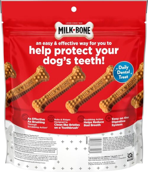 Milk-Bone Brushing Chews Daily Dental Dog Treats, Chicken Flavor, Large, 25 Count - Image 19