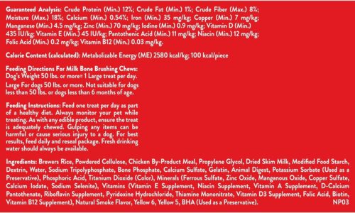 Milk-Bone Brushing Chews Daily Dental Dog Treats, Chicken Flavor, Large, 25 Count - Image 28