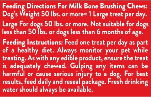 Milk-Bone Brushing Chews Daily Dental Dog Treats, Chicken Flavor, Large, 25 Count - Image 29