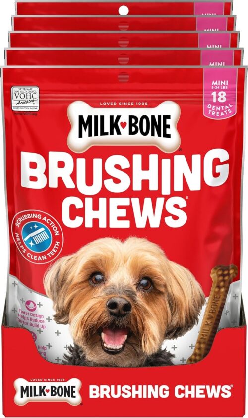 Milk-Bone Brushing Chews Daily Dental Dog Treats, Chicken Flavor, Large, 25 Count - Image 32